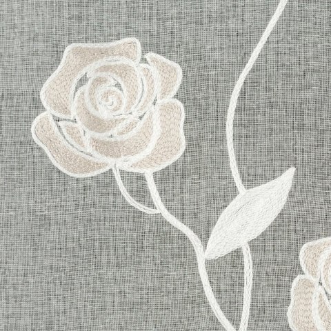 FIRANA GOTOWA ROSALY NA TAŚMIE 140 X 270 CM KREMOWY