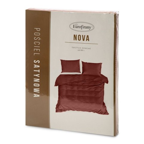 KOMPLET POŚCIELI NOVA3 180 X 200 CM BURGUNDOWY