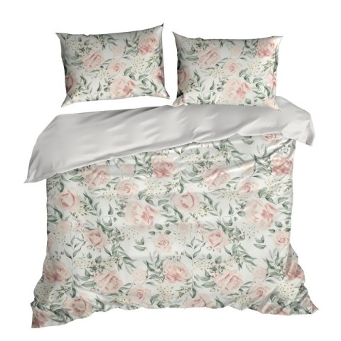 KOMPLET POŚCIELI SATYNOWEJ SPRING 13 160 X 200 CM BIAŁY