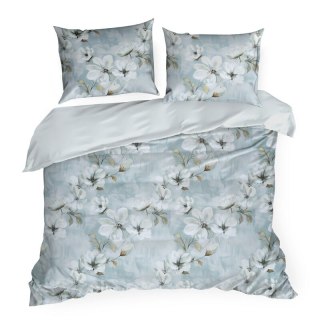 KOMPLET POŚCIELI SATYNOWEJ SPRING 89 140 X 200 CM JASNOSZARY