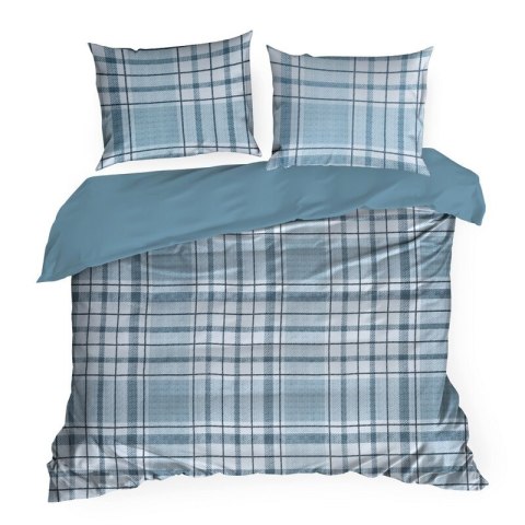 KOMPLET POŚCIELI SATYNOWEJ SPRING 95 140 X 200 CM NIEBIESKI