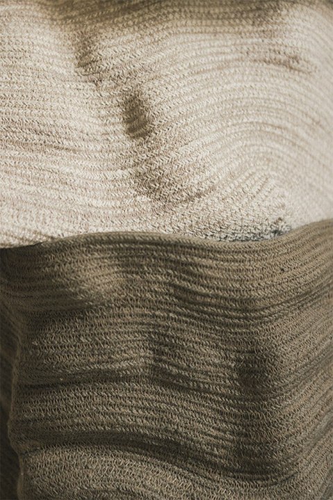 Kosz Mały Bawełniany Stonewashed Tall Natural