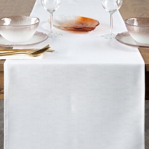 OBRUS KATE 40 X 140 CM BIAŁY