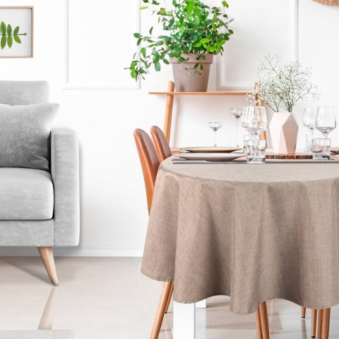 OBRUS KATE O 150 CM BEŻOWY