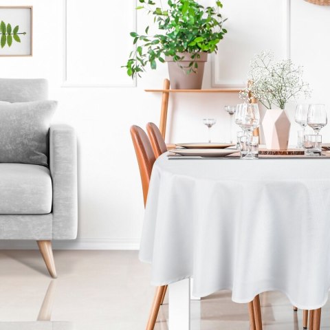 OBRUS KATE O 150 CM BIAŁY