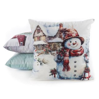 POSZEWKA ŚWIĄTECZNY 199 45 X 45 CM BIAŁY