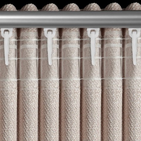 ZASŁONA GOTOWA LEYA NA TAŚMIE 140 X 270 CM BEŻOWY