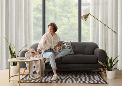 FIRANA GOTOWA AUREA 140 X 250 CM NATURALNY