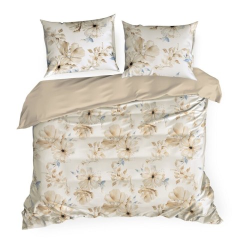 KOMPLET POŚCIELI SATYNOWEJ SPRING 90 220 X 200 CM BEŻOWY