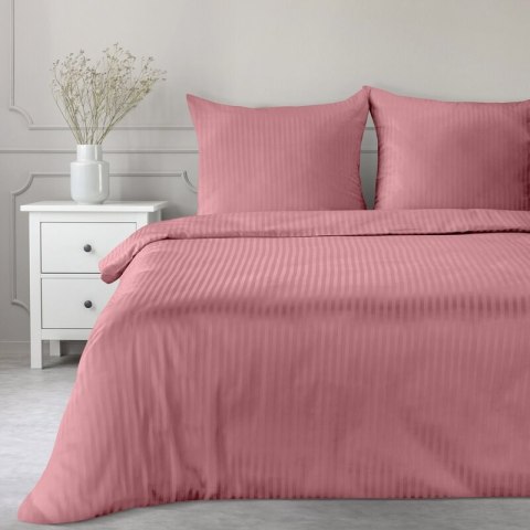 KOMPLET POŚCIELI SATYNOWEJ VERA 220 X 200 CM PUDROWY RÓŻ