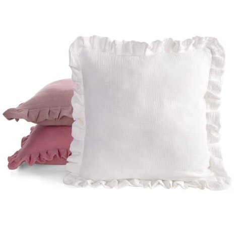 POSZEWKA MUSLIN 1 45 X 45 CM BIAŁY