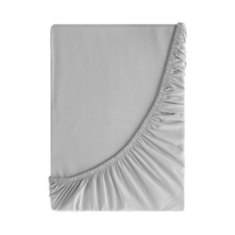 PRZEŚCIERADŁO Z GUMKĄ BASIC 100 X 200 X 30 CM SREBRNY