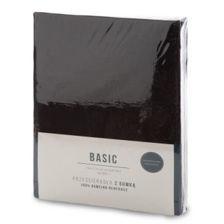 PRZEŚCIERADŁO Z GUMKĄ BASIC 160 X 200 X 30 CM CZARNY