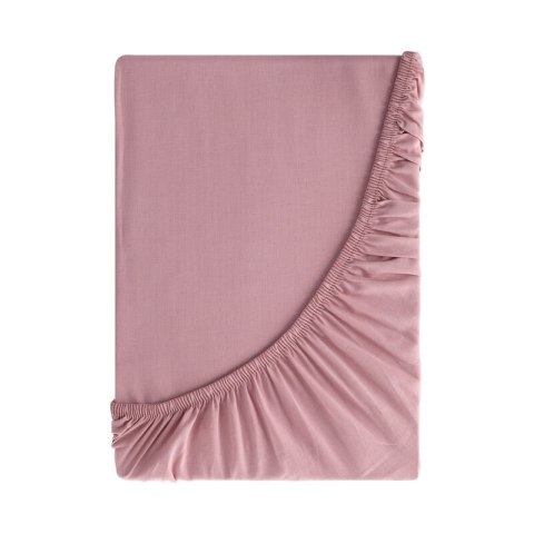 PRZEŚCIERADŁO Z GUMKĄ BASIC 180 X 200 X 30 CM PUDROWY RÓŻ