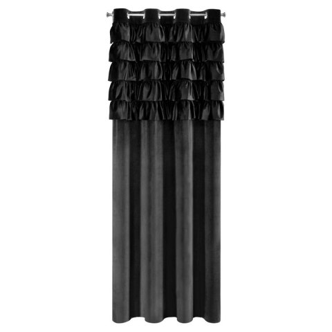 ZASŁONA GOTOWA AURA 140 X 250 CM CZARNY