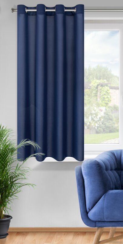 ZASŁONA GOTOWA RITA 140 X 175 CM GRANATOWY