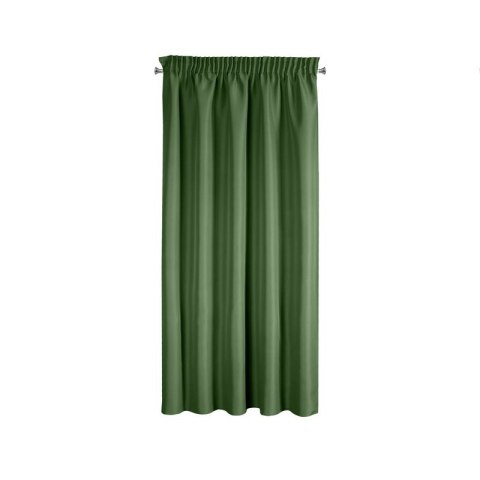 ZASŁONA GOTOWA RITA NA TAŚMIE 140 X 175 CM CIEMNOZIELONY