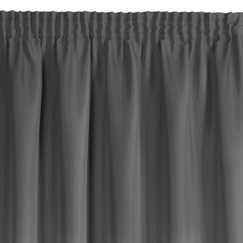 ZASŁONA GOTOWA RITA NA TAŚMIE 140 X 175 CM GRAFITOWY