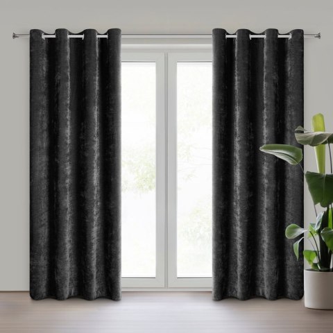 ZASŁONA GOTOWA VANI 140 X 250 CM CZARNY