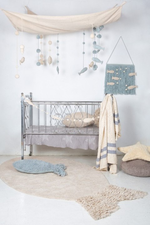 Lorena Canals Poduszka Baby Fish Aqua Blue Lorena Canals Poduszka Baby Fish Aqua Blue