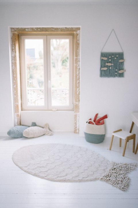 Lorena Canals Poduszka Baby Fish Aqua Blue Lorena Canals Poduszka Baby Fish Aqua Blue