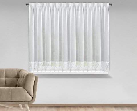 FIRANA GOTOWA ARTEMIDA NA TAŚMIE 350 X 155 CM BIAŁY