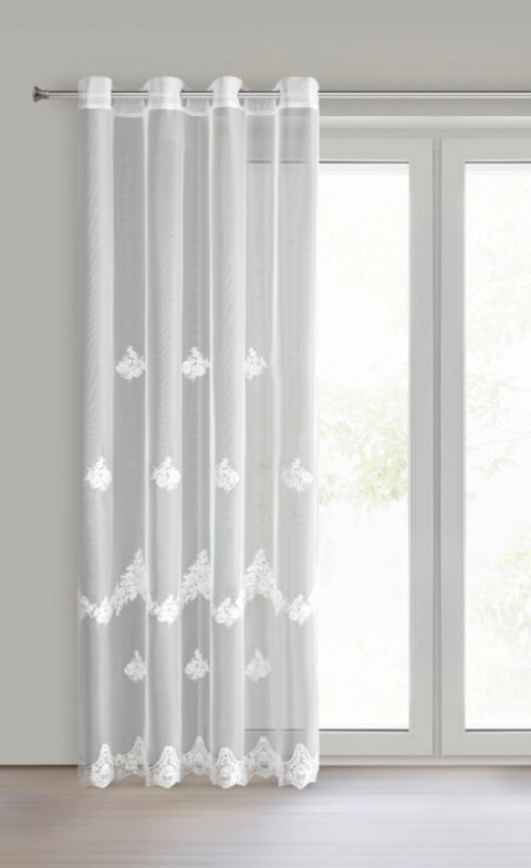 FIRANA GOTOWA ISARI 140 X 250 CM BIAŁY
