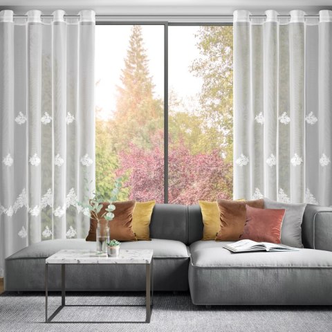 FIRANA GOTOWA ISARI 140 X 250 CM BIAŁY