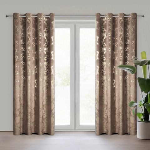 ZASŁONA GOTOWA RAJA 140 X 250 CM BRĄZOWY