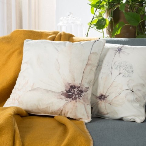 POSZEWKA SI/PO/VELVET/12 45X45 BEŻ+K