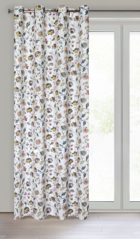 ZASŁONA GOTOWA KRISTAL 140 X 250 CM BIAŁY