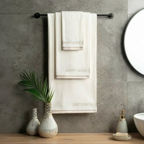 RĘCZNIK PIERRE CARDIN ROCCO 50 X 90 CM KREMOWY