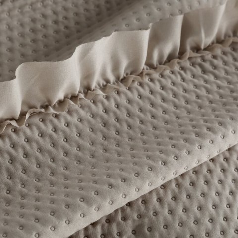 NARZUTA D91 FALBANKA 240 X 220 CM CIEMNOBEŻOWY