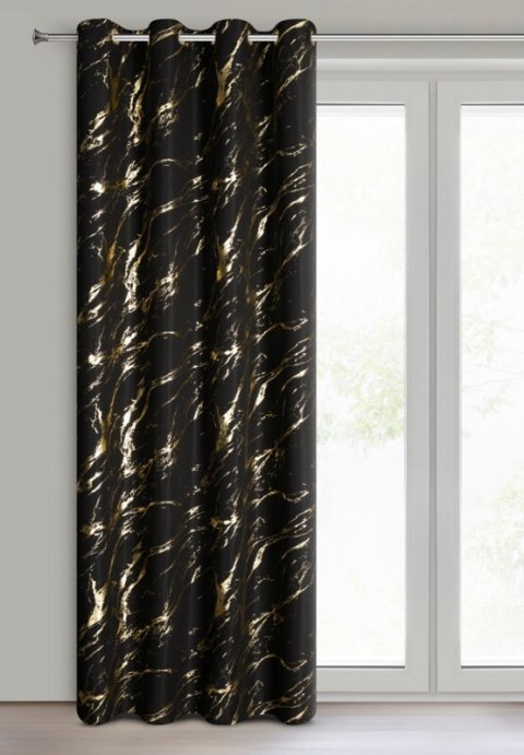ZASŁONA GOTOWA LANI 140 X 250 CM CZARNY
