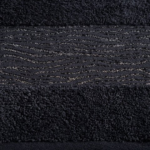 RĘCZNIK AMBER (07) 70 X 140 CM CZARNY
