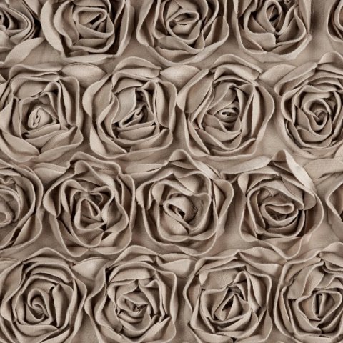 ZASŁONA GOTOWA ROSES 13 NA TAŚMIE 140 X 250 CM CIEMNOBEŻOWY