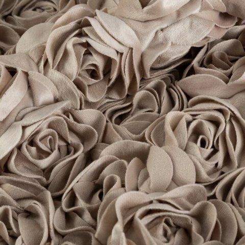 ZASŁONA GOTOWA ROSES 13 NA TAŚMIE 140 X 250 CM CIEMNOBEŻOWY