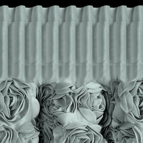 ZASŁONA GOTOWA ROSES 13 NA TAŚMIE 140 X 270 CM MIĘTOWY
