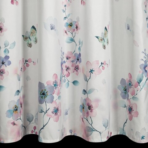ZASŁONA SI/Z/FLORA/B+RÓŻ 140X250 PRZEL