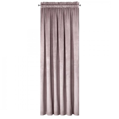 ZASŁONA GOTOWA D91 ROSA NA TAŚMIE 135 X 300 CM PUDROWY RÓŻ