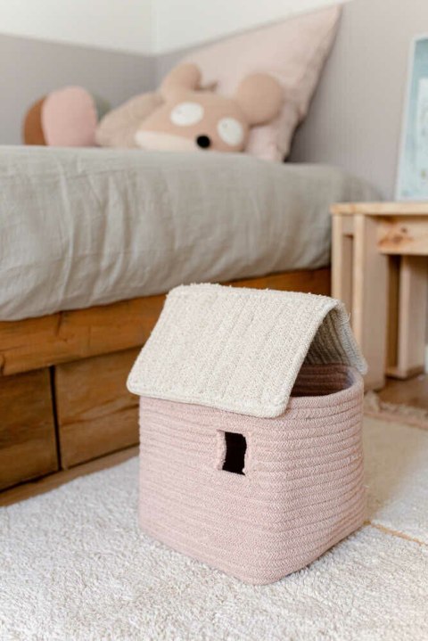 Kosz Domek Vintage Nude Eco-City 22x22x34 cm Lorena Canals Kosz Domek Vintage Nude Eco-City 22x22x34 cm Lorena Canals