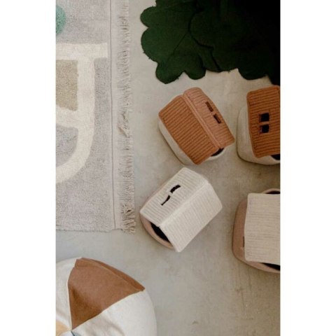 Kosz Domek Vintage Nude Eco-City 22x22x34 cm Lorena Canals Kosz Domek Vintage Nude Eco-City 22x22x34 cm Lorena Canals