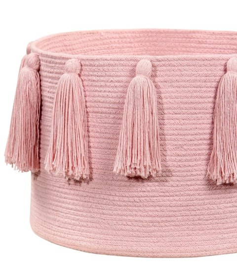 Lorena Canals Kosz dekoracyjny Tassels Pink Lorena Canals Kosz dekoracyjny Tassels Pink