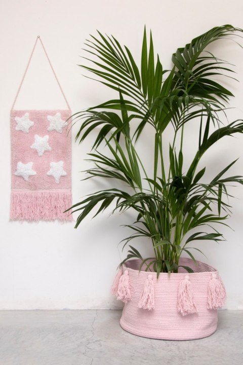 Lorena Canals Kosz dekoracyjny Tassels Pink Lorena Canals Kosz dekoracyjny Tassels Pink