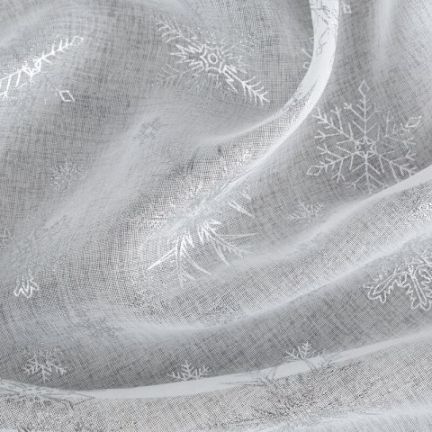 FIRANA ŚWIATECZNA SNOW 140 X 250 CM BIAŁY