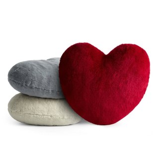 POSZEWKA HEART 45 X 45 CM SREBRNY