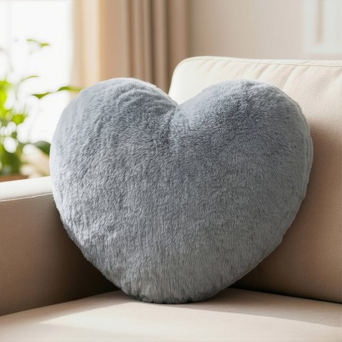 POSZEWKA HEART 45 X 45 CM SREBRNY
