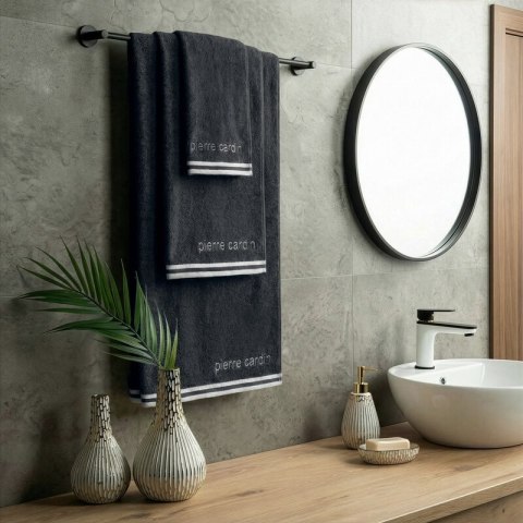 RĘCZNIK PIERRE CARDIN ROCCO 30 X 50 CM CZARNY