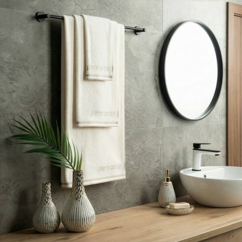 RĘCZNIK PIERRE CARDIN ROCCO 50 X 90 CM KREMOWY
