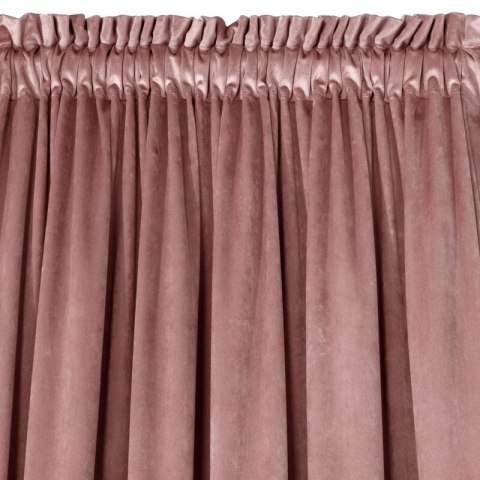 ZASŁONA GOTOWA D91 ROSA NA TAŚMIE 135 X 300 CM CIEMNORÓŻOWY
